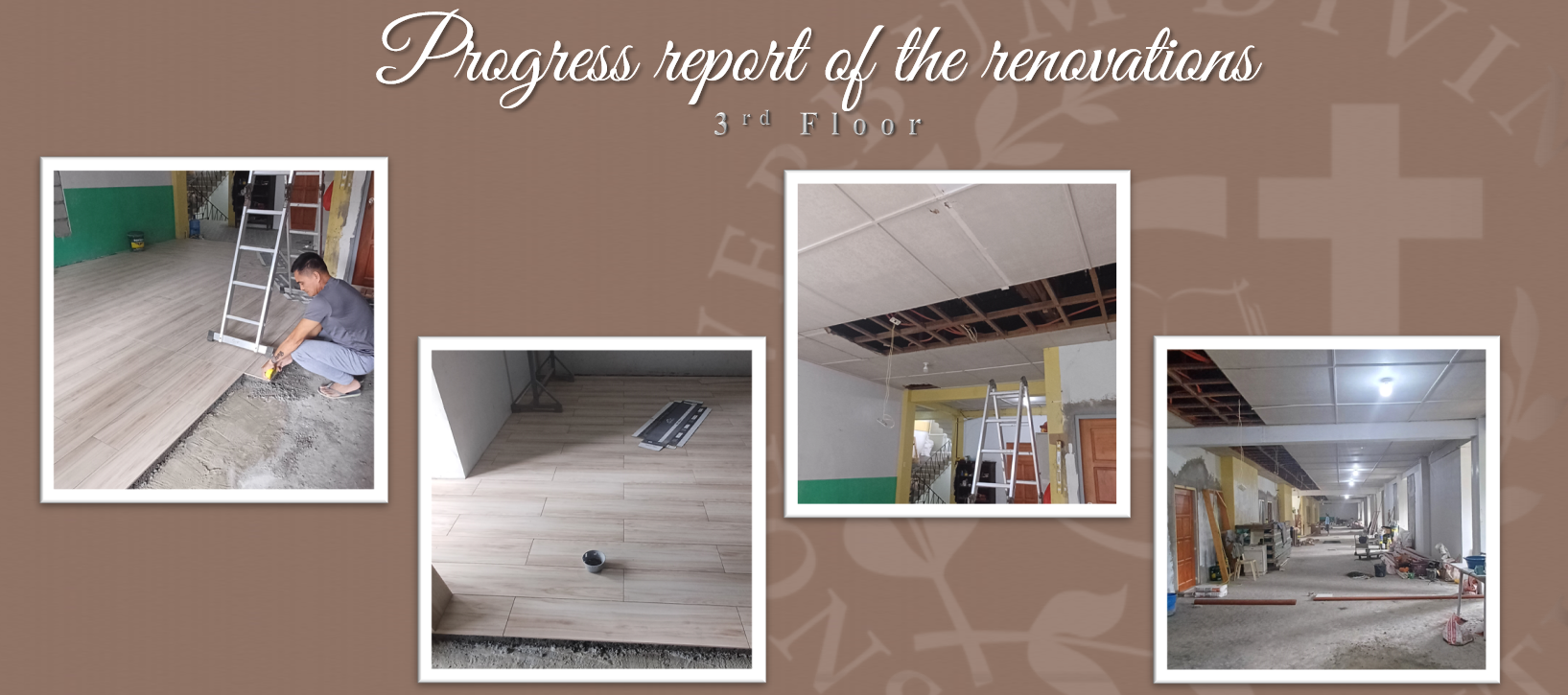 Progress report on the Renovations (3rd Floor )